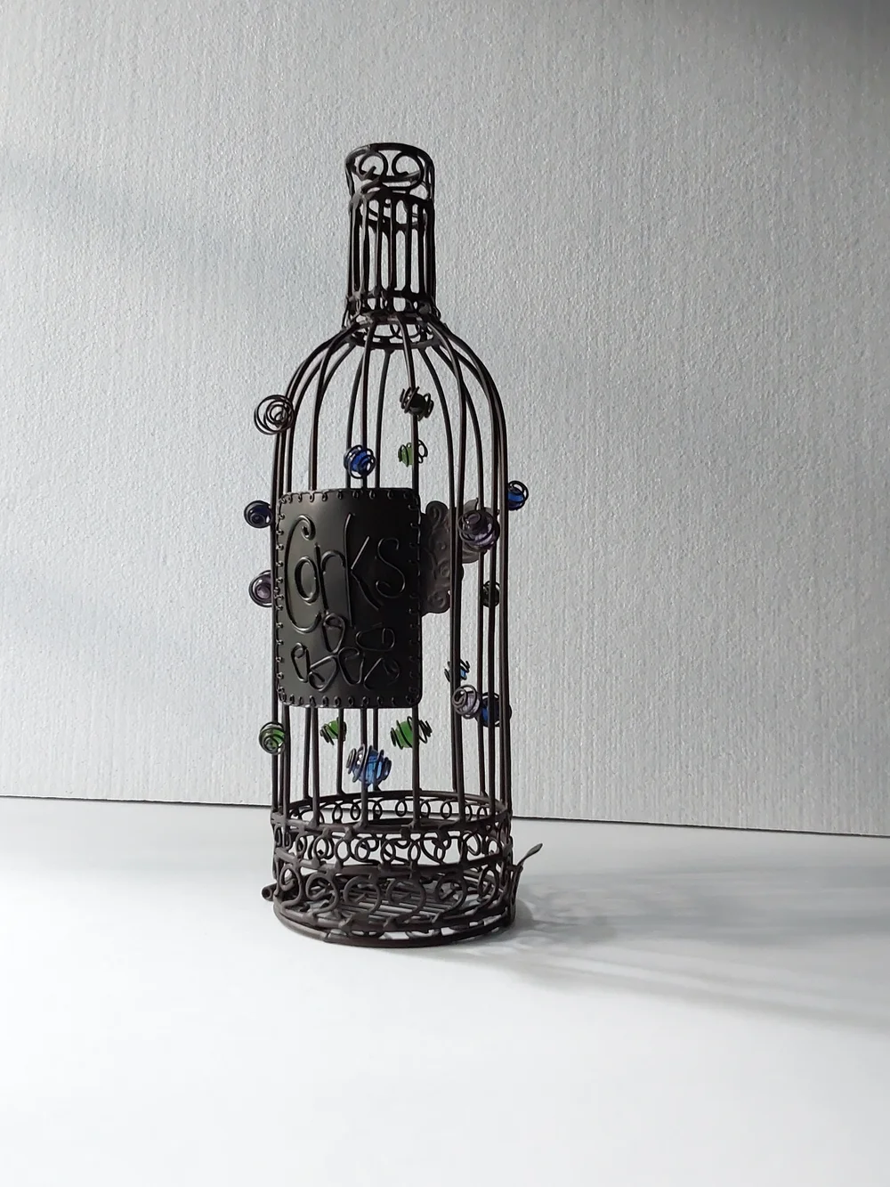 Decorative Metal Bird Cage Corks Holder